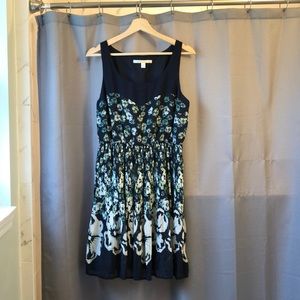Lauren Conrad Navy Floral Dress